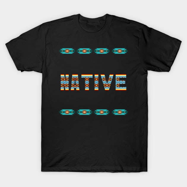 Native Beadwork Design T-Shirt by MrPhilFox